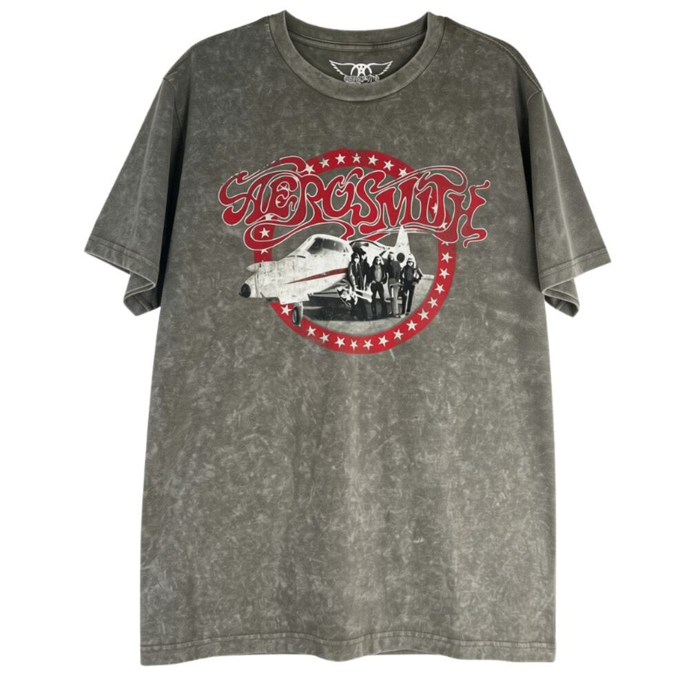 Ragdoll Aerosmith Grey Tie Dye Graphic T-Shirt Size L